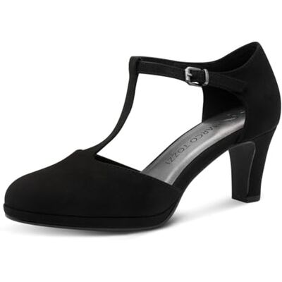 MARCO TOZZI Escarpins végétaliens élégants pour Femme avec lanières, Noir, 37 EU - Publicité MARCO TOZZI Escarpins végétaliens élégants pour Femme avec lanières, Noir, 37 EU - Publicité