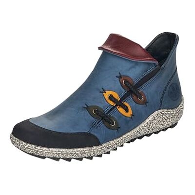 Rieker Z7582, Bottine femme, blau / 00, 36 EU - Publicité Rieker Z7582, Bottine femme, blau / 00, 36 EU - Publicité