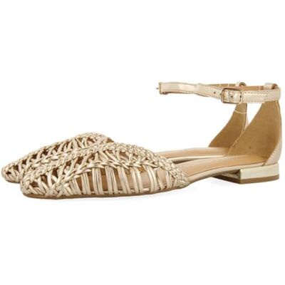 GIOSEPPO Ballerines en Cuir tressé Bingham, Platine, 41 EU - Publicité GIOSEPPO Ballerines en Cuir tressé Bingham, Platine, 41 EU - Publicité