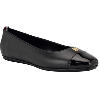 Tommy Hilfiger Ballerines plates Bekim pour femme, Noir Multi 002, 38.5 EU - Publicité Tommy Hilfiger Ballerines plates Bekim pour femme, Noir Multi 002, 38.5 EU - Publicité