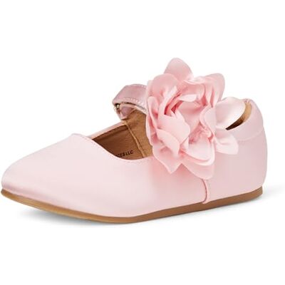 Amazon Essentials Mary Jane – Chaussures Plates en Satin Rose, Pointure 3 Petit Enfant - Publicité Amazon Essentials Mary Jane – Chaussures Plates en Satin Rose, Pointure 3 Petit Enfant - Publicité
