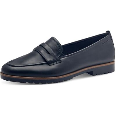 Tamaris Mocassin Femme plat Cuir bleu 40 EU - Publicité Tamaris Mocassin Femme plat Cuir bleu 40 EU - Publicité