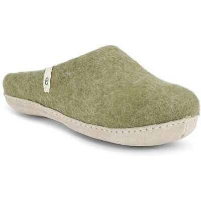 egos Pantoufles pour homme et femme Chaussons en feutre chauds et confortables pour l'hiver et l'été Chaussons en feutre faits à la main pour femme en 100 % laine naturelle, vert mousse, 37 EU - Publicité egos Pantoufles pour homme et femme Chaussons en feutre chauds et confortables pour l'hiver et l'été Chaussons en feutre faits à la main pour femme en 100 % laine naturelle, vert mousse, 37 EU - Publicité