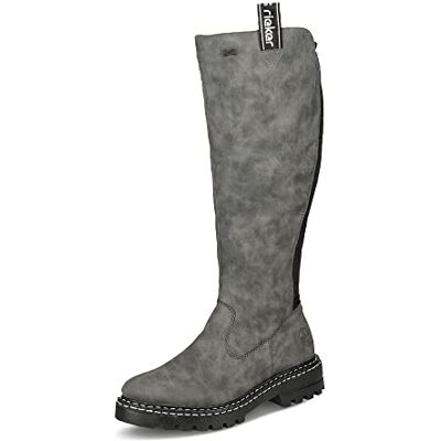 Rieker Femme Z5590 Botte Tendance, Gris, 36 EU - Publicité Rieker Femme Z5590 Botte Tendance, Gris, 36 EU - Publicité