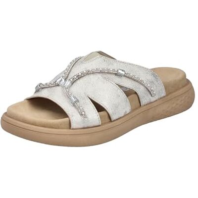 Rieker Femme V1588 Mules, Beige, 42 EU - Publicité Rieker Femme V1588 Mules, Beige, 42 EU - Publicité