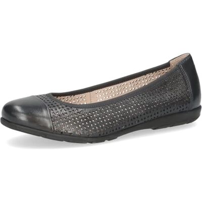 Caprice Ballerines Femme en Cuir à Motif perforé, Bleu (Ocean Softnap.), 42 EU - Publicité Caprice Ballerines Femme en Cuir à Motif perforé, Bleu (Ocean Softnap.), 42 EU - Publicité
