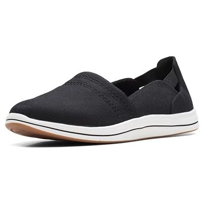 Clarks Mocassins Breeze Step II pour Femme, Noir/Textile, 42 EU - Publicité Clarks Mocassins Breeze Step II pour Femme, Noir/Textile, 42 EU - Publicité