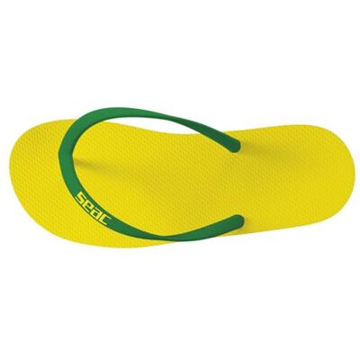 SEAC Ohau, Tongs en Caoutchouc pour la Mer, la Piscine, la Plage et Le Bateau, Jaune/Vert, 41/42 - Publicité SEAC Ohau, Tongs en Caoutchouc pour la Mer, la Piscine, la Plage et Le Bateau, Jaune/Vert, 41/42 - Publicité