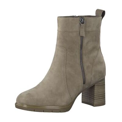 Tamaris Comfort bottines femme à talon daim avec fermeture éclair confort fit, Taupe, 39 EU - Publicité Tamaris Comfort bottines femme à talon daim avec fermeture éclair confort fit, Taupe, 39 EU - Publicité