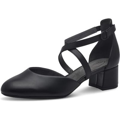 Tamaris Comfort Mary Jane femme cuir avec fermeture velcro, Black Nappa, 38 EU - Publicité Tamaris Comfort Mary Jane femme cuir avec fermeture velcro, Black Nappa, 38 EU - Publicité