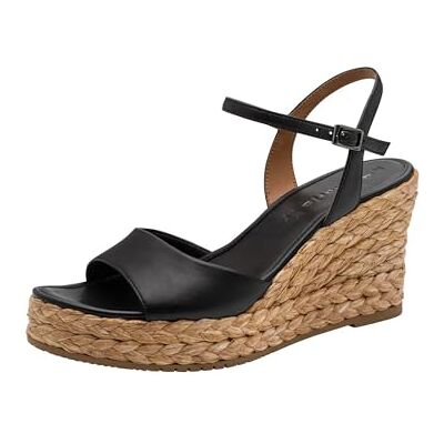 Tamaris sandale femme à talon compensé noir 39 EU - Publicité Tamaris sandale femme à talon compensé noir 39 EU - Publicité