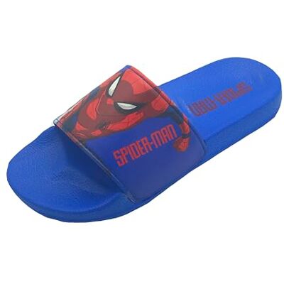 Marvel Spider-Man, Garçons, Filles Enfants Spiderman Piscine Sliders, Tongs, Sandales de Plage, Bleu, Taille 13 UK, 32 EU - Publicité Marvel Spider-Man, Garçons, Filles Enfants Spiderman Piscine Sliders, Tongs, Sandales de Plage, Bleu, Taille 13 UK, 32 EU - Publicité