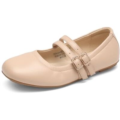 DREAM PAIRS Ballerines Fille Mary Jane Confortables Semelle Mémoire Large Bout Chaussures Plate École Cérémonie Mariage Ajustables Confort Quotidien,Size 31,Nu,SKFA26004K - Publicité DREAM PAIRS Ballerines Fille Mary Jane Confortables Semelle Mémoire Large Bout Chaussures Plate École Cérémonie Mariage Ajustables Confort Quotidien,Size 31,Nu,SKFA26004K - Publicité