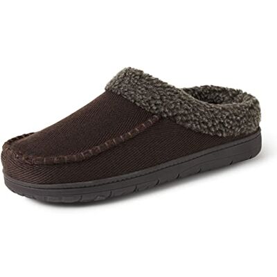 Dearfoams Homme Brendan Indoor/Outdoor Breathable Memory Foam Clog House Shoe with Wide Widths Mule, Café sergé, Large - Publicité Dearfoams Homme Brendan Indoor/Outdoor Breathable Memory Foam Clog House Shoe with Wide Widths Mule, Café sergé, Large - Publicité
