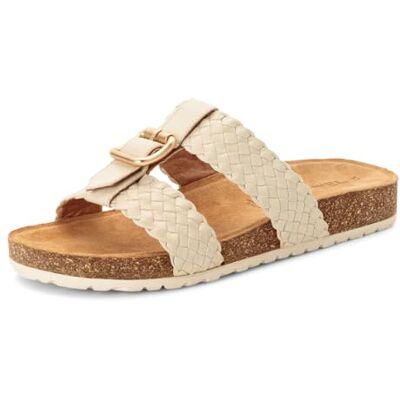 Tamaris Femme mule à semelle intérieure cuir plate beige 40 EU - Publicité Tamaris Femme mule à semelle intérieure cuir plate beige 40 EU - Publicité