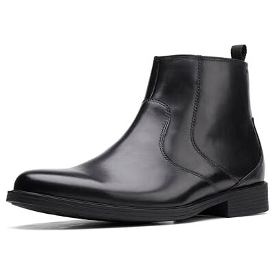 Clarks Whiddon Zip Waterproof Black Leather 10 D (M) - Publicité Clarks Whiddon Zip Waterproof Black Leather 10 D (M) - Publicité