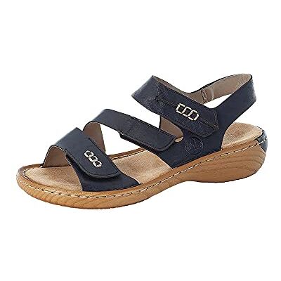 Rieker V27Z0, Sandale Femme, Blau/ 15, 36 EU - Publicité Rieker V27Z0, Sandale Femme, Blau/ 15, 36 EU - Publicité