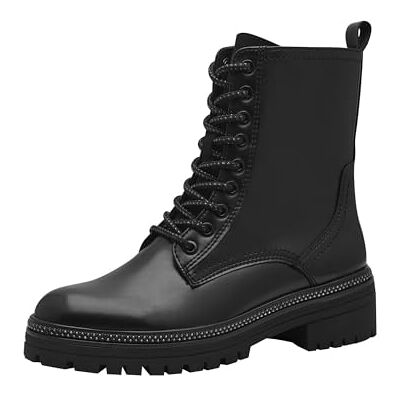 MARCO TOZZI Bottines à Lacets pour Femme Botte Tendance, Noir, 37 EU - Publicité MARCO TOZZI Bottines à Lacets pour Femme Botte Tendance, Noir, 37 EU - Publicité