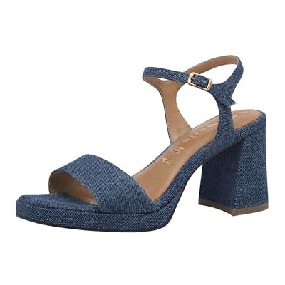 Tamaris Femme Damen Sandale à Talon, Denim, 36 EU - Publicité Tamaris Femme Damen Sandale à Talon, Denim, 36 EU - Publicité
