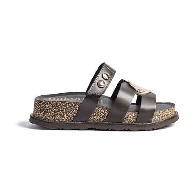 Yokono Sandales compensées ALI-261 Marron FONCÉ Chaussures Printemps-été Femme Cuir de Vachette Alaska 4 cm - Publicité Yokono Sandales compensées ALI-261 Marron FONCÉ Chaussures Printemps-été Femme Cuir de Vachette Alaska 4 cm - Publicité