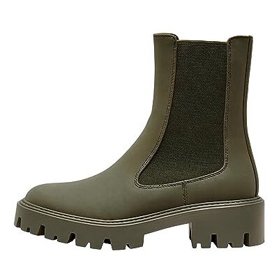 Only Bottines Chelsea ONLBetty-6 monochrome pour femme avec semelle épaisse, vert sapin, 40 EU - Publicité Only Bottines Chelsea ONLBetty-6 monochrome pour femme avec semelle épaisse, vert sapin, 40 EU - Publicité