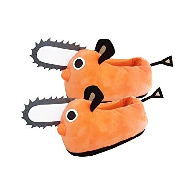 icewalker Pochita Pantoufles en peluche pour adultes Pantoufles d'hiver chaudes et douces pour la maison, orange - Publicité icewalker Pochita Pantoufles en peluche pour adultes Pantoufles d'hiver chaudes et douces pour la maison, orange - Publicité