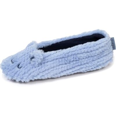 Isotoner Chaussons extra-light pantoufles Ballerines femme imitation fourrure, semelle antidérapante, 41/42, bleu - Publicité Isotoner Chaussons extra-light pantoufles Ballerines femme imitation fourrure, semelle antidérapante, 41/42, bleu - Publicité