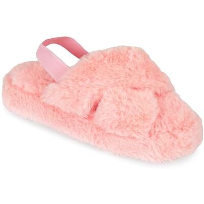 A2Z 4 Kids Fille Garçons Duveteux Chaussons Fausse Fourrure Matelassé SLPR AZ32042 Baby Pink 11/12 UK Ch - Publicité A2Z 4 Kids Fille Garçons Duveteux Chaussons Fausse Fourrure Matelassé SLPR AZ32042 Baby Pink 11/12 UK Ch - Publicité