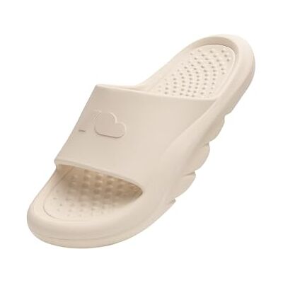 Kubota Chaussures de bain pour homme et femme Antidérapantes Pantoufles d'été Chaussons ultra légers Beige 40/41 - Publicité Kubota Chaussures de bain pour homme et femme Antidérapantes Pantoufles d'été Chaussons ultra légers Beige 40/41 - Publicité