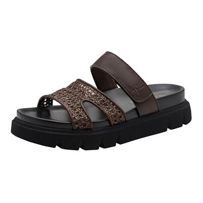 Tamaris Femme mule à talon compensé brun 36 EU - Publicité Tamaris Femme mule à talon compensé brun 36 EU - Publicité