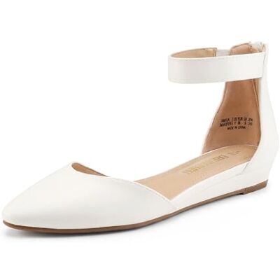 DREAM PAIRS Ballerines Femme Confortables Chaussures Plates pour Femmes Antidérapante et Légère,Size 41.5,Blanc,Amiga - Publicité DREAM PAIRS Ballerines Femme Confortables Chaussures Plates pour Femmes Antidérapante et Légère,Size 41.5,Blanc,Amiga - Publicité