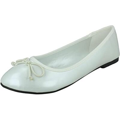 Spot On Ballerines pour Femmes avec Petit Nœud F80397 Blanc Synthétique Taille UK 5 Taille EU 38 Taille US 7 - Publicité Spot On Ballerines pour Femmes avec Petit Nœud F80397 Blanc Synthétique Taille UK 5 Taille EU 38 Taille US 7 - Publicité