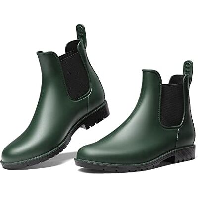 DREAM PAIRS Bottes de Pluie Femme Courtes Confortables Bottines Chelsea Femme Imperméables Légères Antidérapantes Chaussures Femme Jardin Ville,Size 42,Olive Verte,SDRB2201W-E - Publicité DREAM PAIRS Bottes de Pluie Femme Courtes Confortables Bottines Chelsea Femme Imperméables Légères Antidérapantes Chaussures Femme Jardin Ville,Size 42,Olive Verte,SDRB2201W-E - Publicité