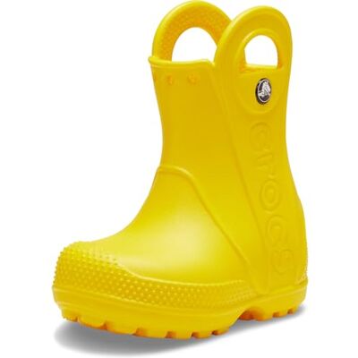 Crocs Unisexe Enfant Handle It Rain Boot T Bottes, Yellow, 23/24 EU - Publicité Crocs Unisexe Enfant Handle It Rain Boot T Bottes, Yellow, 23/24 EU - Publicité