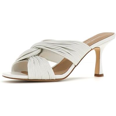 Michael Kors Femme Alessia Heeled Shoes, Blanc (Optic White), 36.5 EU - Publicité Michael Kors Femme Alessia Heeled Shoes, Blanc (Optic White), 36.5 EU - Publicité