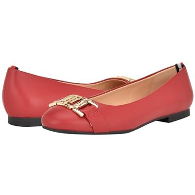 Tommy Hilfiger Ballerines plates Gallyne pour femme, Rouge, 42-42.5 EU - Publicité Tommy Hilfiger Ballerines plates Gallyne pour femme, Rouge, 42-42.5 EU - Publicité