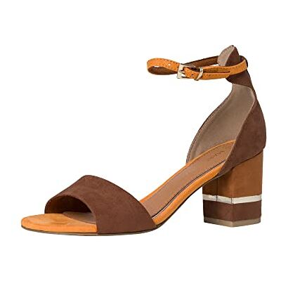 MARCO TOZZI Sandales à talons pour femme , Cognac Comb, 38 EU - Publicité MARCO TOZZI Sandales à talons pour femme , Cognac Comb, 38 EU - Publicité