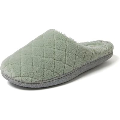 Dearfoams Chaussons en mousse à mémoire de forme pour femme Lavables Larges largeurs Vert éponge Taille 5-6, Juniper Green Terry, 36/36.5 EU - Publicité Dearfoams Chaussons en mousse à mémoire de forme pour femme Lavables Larges largeurs Vert éponge Taille 5-6, Juniper Green Terry, 36/36.5 EU - Publicité