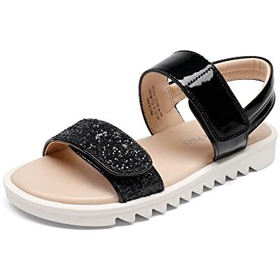 DREAM PAIRS Sandales Fille Été Deux Brides Ajustables Plates Confortables Chaussures Enfant Petite et Grande Fille,Size 38.5,Noir,SDLS2303K - Publicité DREAM PAIRS Sandales Fille Été Deux Brides Ajustables Plates Confortables Chaussures Enfant Petite et Grande Fille,Size 38.5,Noir,SDLS2303K - Publicité