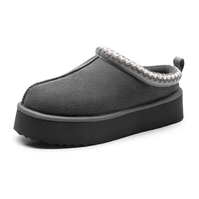 DREAM PAIRS Chaussons Femme à Enfiler avec Doublure Chaude en Fausse Fourrure, Pantoufles à Semelle Épaisse Confortables pour Intérieur et Extérieur,Size 39,Gris,SDSL2413W - Publicité DREAM PAIRS Chaussons Femme à Enfiler avec Doublure Chaude en Fausse Fourrure, Pantoufles à Semelle Épaisse Confortables pour Intérieur et Extérieur,Size 39,Gris,SDSL2413W - Publicité
