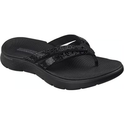Skechers GO WALK Flex Lindsey Tongs pour femme 38 UE végétaliennes avec semelle Goga Mat® et rembourrage Ultra GO® Légères avec strass - Publicité Skechers GO WALK Flex Lindsey Tongs pour femme 38 UE végétaliennes avec semelle Goga Mat® et rembourrage Ultra GO® Légères avec strass - Publicité