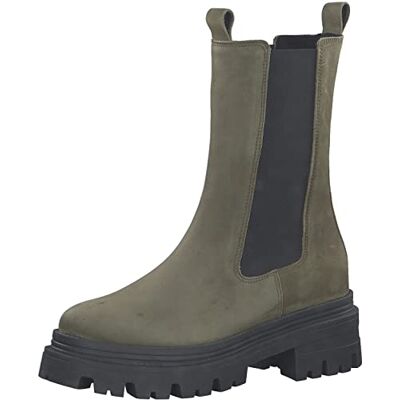Tamaris Femme Bottines, Dame Bottines Chelsea,Semelle intérieure Amovible,Comfort Lining,Demi-Bottes,Bottes de Glisse,Plat,Olive,38 EU - Publicité Tamaris Femme Bottines, Dame Bottines Chelsea,Semelle intérieure Amovible,Comfort Lining,Demi-Bottes,Bottes de Glisse,Plat,Olive,38 EU - Publicité