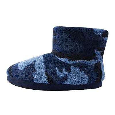 NEXT Garçon Chaussons Style Bottines Blue Camo 35 - Publicité NEXT Garçon Chaussons Style Bottines Blue Camo 35 - Publicité