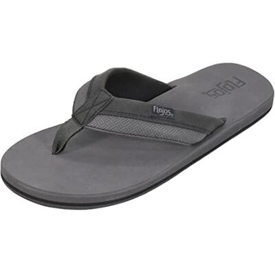 Flojos Tongs Ryan pour homme, Gris/noir, 44.5 EU - Publicité Flojos Tongs Ryan pour homme, Gris/noir, 44.5 EU - Publicité