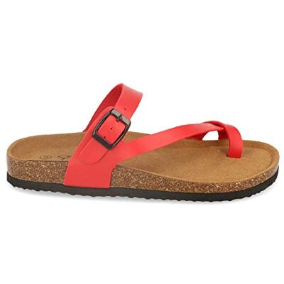Sandales à Entre-Doigts pour Femmes, Style Gladiateur, avec Brides croisées et Semelle intérieure Bio-Anatomique. Printemps/Été 2020. Rouge Talla 38 - Publicité Sandales à Entre-Doigts pour Femmes, Style Gladiateur, avec Brides croisées et Semelle intérieure Bio-Anatomique. Printemps/Été 2020. Rouge Talla 38 - Publicité