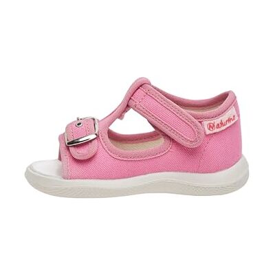 Naturino PAROS-Sandales à bout ouvert « open toe » en tissu, Fuchsia 26 - Publicité Naturino PAROS-Sandales à bout ouvert « open toe » en tissu, Fuchsia 26 - Publicité