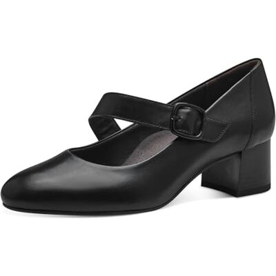 Tamaris Comfort Escarpins Mary Jane Femme Cuir à Bride, Schwarz, 38 EU - Publicité Tamaris Comfort Escarpins Mary Jane Femme Cuir à Bride, Schwarz, 38 EU - Publicité