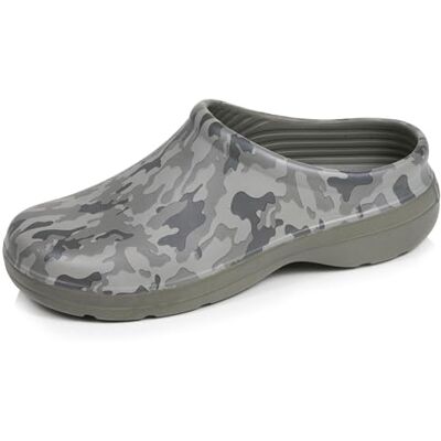 Isotoner Sabots Homme pour Le Jardinage, Confortables, Souples, résistants et légers, 42, Camo Kaki - Publicité Isotoner Sabots Homme pour Le Jardinage, Confortables, Souples, résistants et légers, 42, Camo Kaki - Publicité