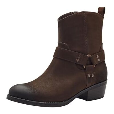 MARCO TOZZI Bottines zippées pour Femme Botte de Western, Café Nubuck, 36 EU - Publicité MARCO TOZZI Bottines zippées pour Femme Botte de Western, Café Nubuck, 36 EU - Publicité