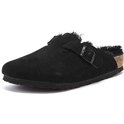 Birkenstock Classic Boston Sabots en Peau d'agneau Noir (Noir 49) Taille 39 EU - Publicité Birkenstock Classic Boston Sabots en Peau d'agneau Noir (Noir 49) Taille 39 EU - Publicité